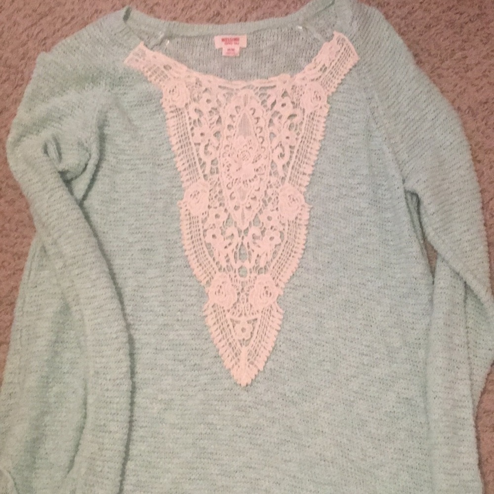 A light blue Sweater